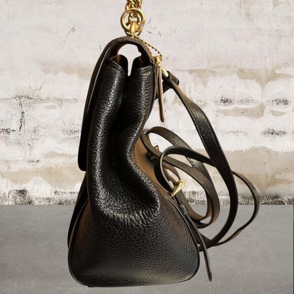 Coach Cassidy Parker Top Handle Convertible Backpack Black - Picture 7 of 11